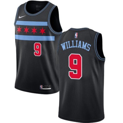 Nike Chicago Bulls #9 Patrick Williams Black Youth NBA Swingman City Edition 201819 Jersey